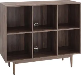 Cf1121-wa Block Liam Record Storage Cube Bookcase With 6 Cubes Vinyl Holder And Bookshel