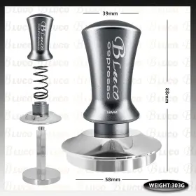Bluco 726084272736 Espresso Tamper 58mm - Calibrated Coffee With Spring Loaded Es #2