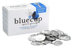 128647 Bluecup Lids Reusable Capsules 200 Pcs