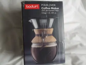 11592109 Bodum 17oz Pour Over Coffee Maker High-heat Borosilicate Glass Cork