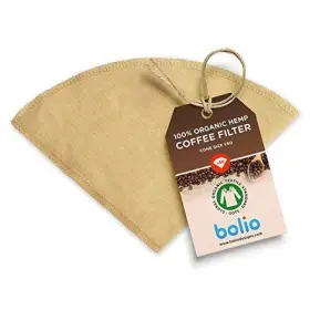 Bolio 719318686522 Organic Hemp Reusable Coffee Filter 1 No.2 Cone