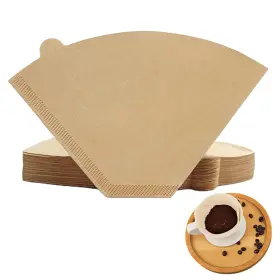 Cmh013 Bolsdoic 100 Count #4 Cone Coffee Filters 8-12 Cup Natural Unbleached Disposable