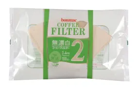 Cf200bam Bonmac #858512 24 Cups Unbleached Bamboo Blended Filter 100 Sheets X 10 Pack # 85851