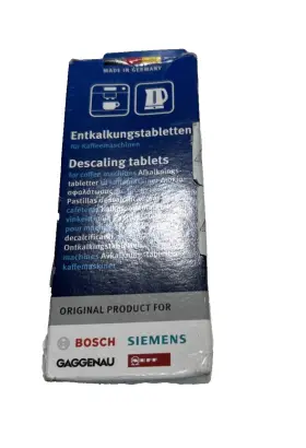 Bosch 242001235159 Descaling Tablet Coffee Machine 6pk For Siemens