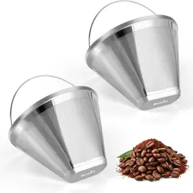 Sscf-01 Bouaida Reusable Cone Coffee Filters 4 304 Stainless Steel Permanent Filter Perma