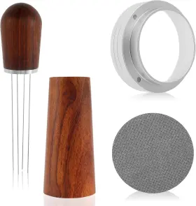 Wnvcx01 Brand Glmfan Espresso Accessories Kit Wdt Tool 4 Needles Dosing Funnel Puck Screen