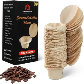 Branded 445001093003 100 Count K Cup Filters Disposable With Genius Lid Design Fit All Reusable C