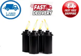 Tt-rc.4w Branded 4-pack 16 Oz Torch Replacement Fuel Canisters Compatible With Tiki Brands