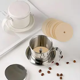 Branded01 313049918954 300 Count Percolator Coffee Filters 3.75 Inch Natural Unbleached Disposable Cof #3