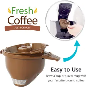 Branded01 711181129373 2-pack Single Serve Ground Coffee Brew Basket For Hamiltion Flexbrew Make #3