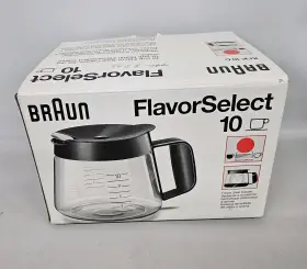 Braun 069055809259 Flavorselect 10 Coffeemaker Replacement Carafe Kfk 10c Cup Pot Nib