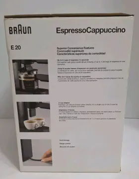 3058 Braun E20 Espresso Cappuccino Machine 2 C Adapter 4 Glass Carafe Cord Storage #2