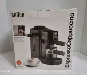 3058 Braun E20 Espresso Cappuccino Machine 2 C Adapter 4 Glass Carafe Cord Storage