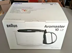 Kfk-10 Braun Aromaster Kfk 10 Cup Replacement / Extra Glass Carafe Jar Pot New Kfk10