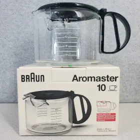 Kfk10l Braun Aromaster 10-cup Carafe Kfk 10l Glass With Pour Spout Piece New In Box