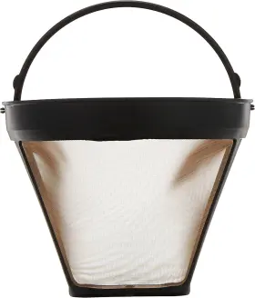 Ugsf4 Braun Gold Tone Permanent Coffee Filter Reusable #4 Cone Shaped No Paper Filte #2