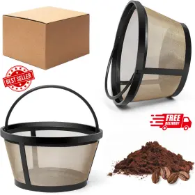 Brensten 445035745763 Reusable 8-12 Cup Filter Basket For Mr. Coffee Makers - 2-pack Ships Free