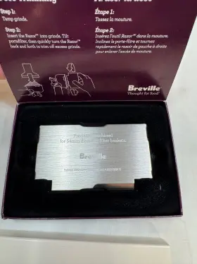 Breville 021614055866 The Razor - Dose Trimming Tool 54mm Filter Baskets Barista Express New