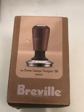 Bea302wlw Breville Craft Collection The Force Gauge Tamper 58 Mm Stainless Steel Walnut