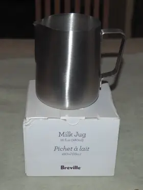 Bes480mj-a12 Breville Genuine Milk Frothing Jug 16 Oz. 480 Ml New In Box