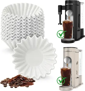Brew Choice 602835450281 200 Pcs Disposable Coffee Filters For Ninja Pod And Grounds Single Serve Ma