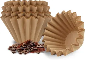 Sf02na Brew Choice Disposable Small Coffee Filters 100pcs Unbleached Basket Paper Filter For