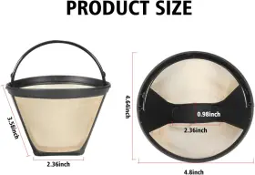 Brikinte 744759623737 Reusable Coffee Filter For Ninja Maker 4 Cone #4 #2