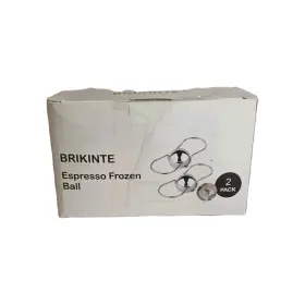 Brikinte B013b03 Espresso Frozen Ball 2 Pack Stainless Steel Coffee Flavor Chiller Tool