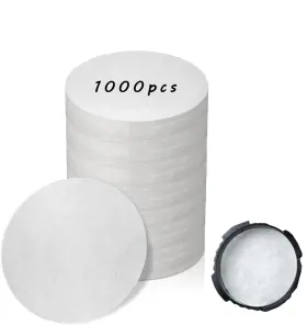 B030b01 Brikinte 1000 Pcs Round Disposable Coffee Filters Paper Compatible With Aeropress Coff