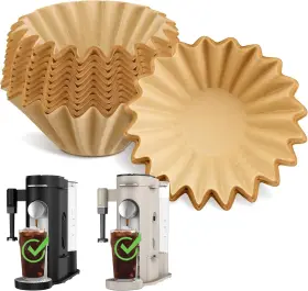 B045b01 Brikinte Disposable Coffee Paper Filters For Ninja Pod And Grounds Specialty Single-serve C