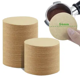 B051b01 Brikinte 1000 Pcs 54mm Espresso Coffee Filters Unbleached Round Paper Filter