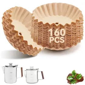 B125b01 Brikinte 160pcs Perforated Coffee Filters Compatible With Coletti Percolator Po