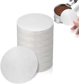 Es8847 Brikinte 500 Pcs Coffee Paper Filter For Espresso Maker 51 Mm Unbleached