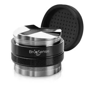 Bru Sense 196852726882 53mm Espresso Tamper And Distributor Accessories Include Own Tamp Mat For Qui
