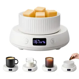 N21-02 Bsigo Coffee Mug Warmer For Desk With Auto Shut Off Electric Cup Candle Wax Melter