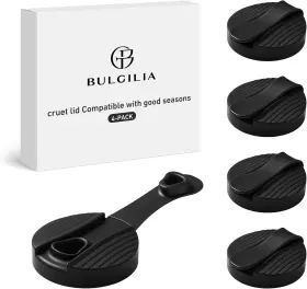 Chu-a3984 Bulgilia 4 Pack Replacement Lids Compatible With Good Seasons Salad Dressing Cruet Glasse