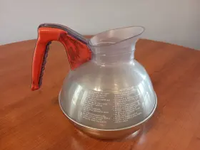 Bunn 072504040004 O Matic Stainless Bottom Coffee Pot Carafe Easy Pour Orange Usa Decaf C3 #2