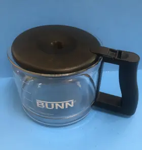 3513 Bunn Coffee Maker 10 Cup Decanter Pot/carafe Glass Black Lid Very Clean #2
