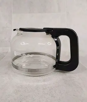 3720 Bunn Coffee Maker 10 Cup Black Replacement Decanter Pot Carafe Glass Drip Free