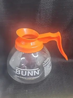 42401.0101 Bunn 12-cup Commercial Coffee Decanter Glass Carafe Orange Handle