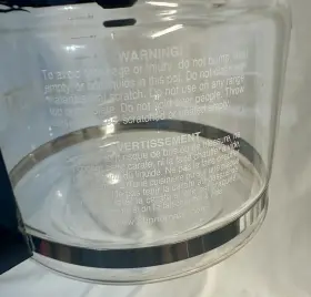 4603 Bunn Glass Coffee Maker Replacement Decanter 10 Cup Pot Carafe Black Top #3