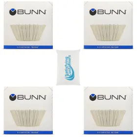 Bunn 745805899960 Coffee Filters 4pk - 100 Flat Bottom Paper For Makers