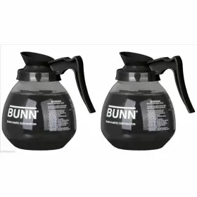 Bunn 782195365569 Glass Coffee Pot Decanter/carafe Regular 12 Cup Capacity Black Set Of 2