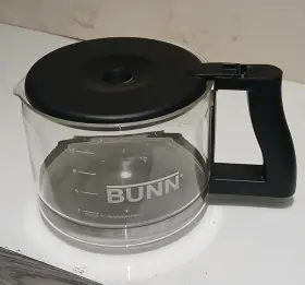 873659 Bunn Coffee Pot 10 Cup Carafe Replacement Glass Black Lid Handle