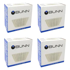 B0128nks4y Bunn 100-count White Basket Filter Pack Of 4 For Coffee Brewing