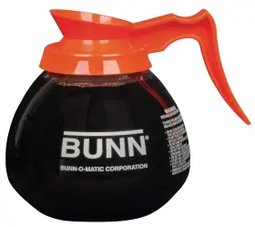 Bp01 Bunn Coffee Pot Decanter/carafe 2 Black Regular And 1 Orange Decaf 12 Cup C #3