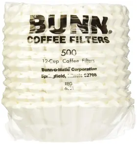 Bun1m5002-ara Bunn 20115.0000 1000 Count 12 Cup Commercial Coffee Brewer Filters White