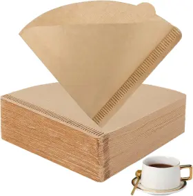 Bykitchen 603996196155 Size 02 Cone Coffee Filters 200 Pack Natural Paper For Pour Over Dripper
