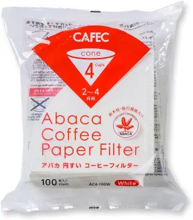 888005304 Cafec 100-pack Cone-shaped V60 02 Style Universal 1 To 4 Cup Disposable Pour-ove