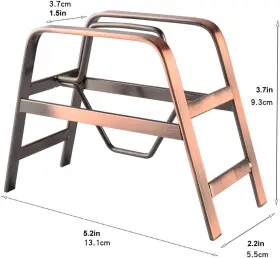 Cafemasy 313111066026 Coffee Filter Holder Retro Copper Paper Rack Stand #3